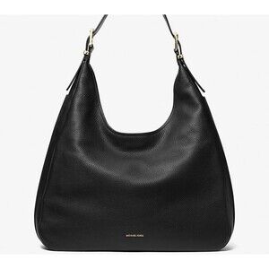 MICHAEL KORS Nolita Large Pebbled Leather Hobo Shoulder Handbag Purse Tote NWT